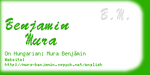 benjamin mura business card