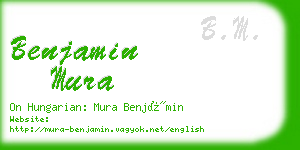 benjamin mura business card